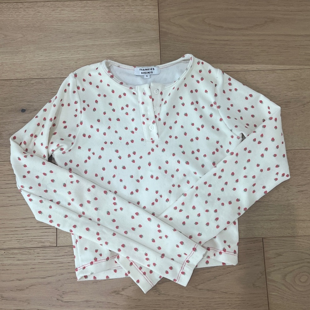 Frankie’s Bikini x Gigi Hadid Strawberry Crop Top